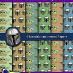 FREE Printable Star Wars Mandalorian Digital Paper Pack FREE Printable Star Wars Mandalorian Digital Paper Pack