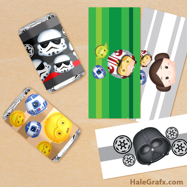 FREE Printable Star Wars Tsum Tsum Mini Candy Bar Wrappers FREE Printable Star Wars Tsum Tsum Mini Candy Bar Wrappers