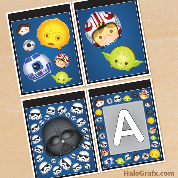 FREE Printable Star Wars Tsum Tsum Alphabet Banner Pack FREE Printable Star Wars Tsum Tsum Alphabet Banner Pack