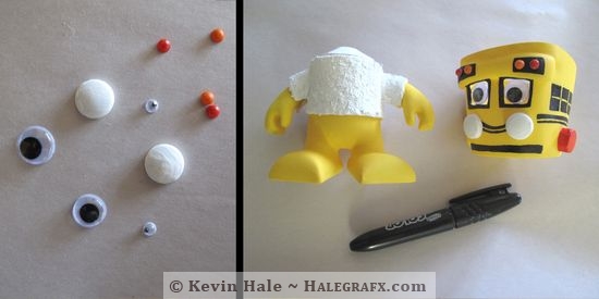 Step 6: Select Eyes and Ink Details on the Color Blanks figure Step 6: Select Eyes and Ink Details on the Color Blanks figure