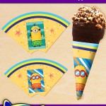 FREE Printable Summer Minions Ice Cream Cone Wrappers FREE Printable Summer Minions Ice Cream Cone Wrappers