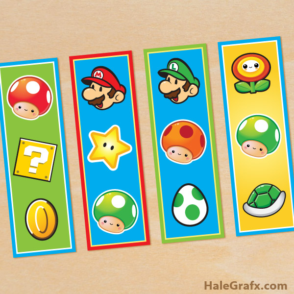 FREE Printable Super Mario Bros. Bookmarks FREE Printable Super Mario Bros. Bookmarks
