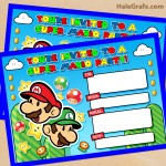 FREE Printable Super Mario Bros. Birthday Party Invitation FREE Printable Super Mario Bros. Birthday Party Invitation