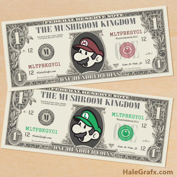 FREE Printable Super Mario Bros. Play Money FREE Printable Super Mario Bros. Play Money