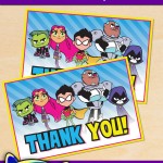 FREE Printable Teen Titans Go! Thank You Card FREE Printable Teen Titans Go! Thank You Card
