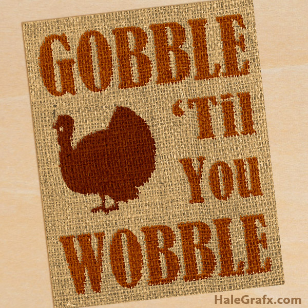 FREE Printable Thanksgiving Burlap Art FREE Printable Thanksgiving Burlap Art