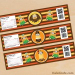 FREE Printable Thanksgiving Minions Water Bottle Labels FREE Printable Thanksgiving Minions Water Bottle Labels