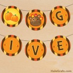FREE Printable Round Thanksgiving Banner FREE Printable Round Thanksgiving Banner