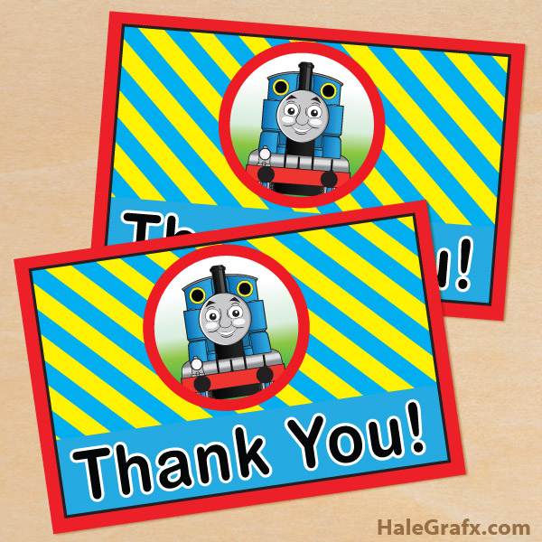 FREE Printable Thomas the tank engine Thank You Card FREE Printable Thomas the tank engine Thank You Card