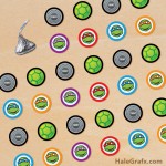 FREE Printable Ninja Turtle Hershey’s Kisses Stickers