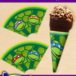 FREE Printable TMNT Ice Cream Cone Wrappers FREE Printable TMNT Ice Cream Cone Wrappers