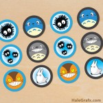 FREE Printable My Neighbor Totoro Cupcake Toppers