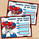 FREE Printable G1 Transformers Birthday Invitation FREE Printable G1 Transformers Birthday Invitation