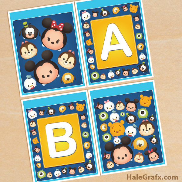 FREE Printable Disney Tsum Tsum Alphabet Banner Pack FREE Printable Disney Tsum Tsum Alphabet Banner Pack