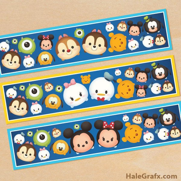 FREE Printable Tsum Tsum Water Bottle Labels FREE Printable Tsum Tsum Water Bottle Labels