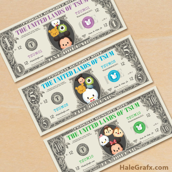 FREE Printable Tsum Tsum Play Money FREE Printable Tsum Tsum Play Money