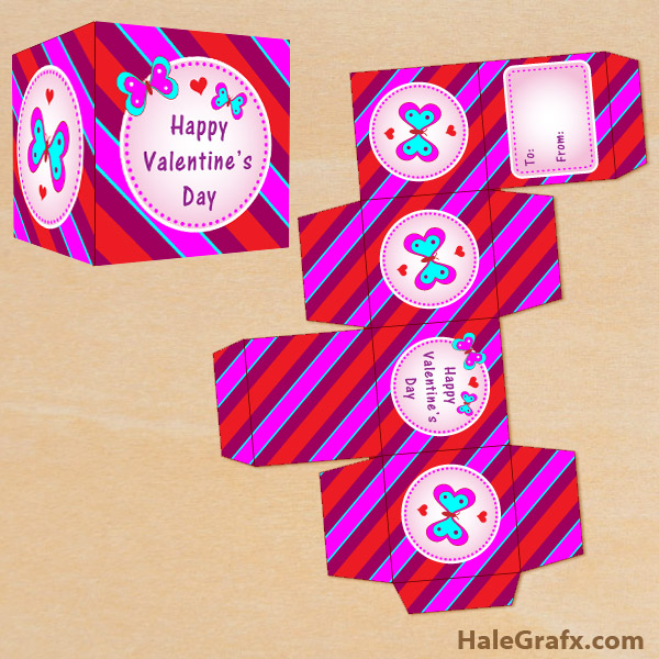 FREE Printable Valentine’s Day Butterfly Treat Box FREE Printable Valentine’s Day Butterfly Treat Box