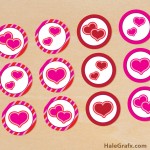 FREE Printable Valentine’s Day Heart Cupcake Toppers FREE Printable Valentine’s Day Heart Cupcake Toppers