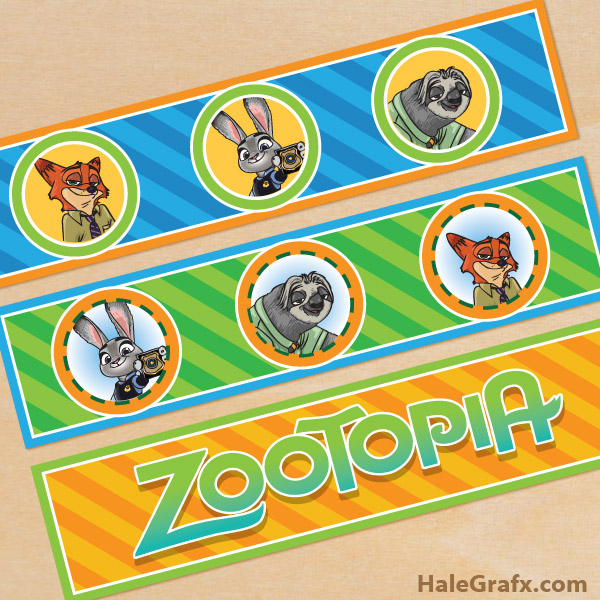 FREE Printable Zootopia Water Bottle Labels FREE Printable Zootopia Water Bottle Labels