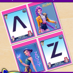 FREE Printable KPop Demon Hunters Alphabet Banner Pack