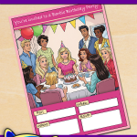 FREE Printable Barbie Birthday Party Invitation