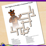 FREE Printable Five Nights at Freddy’s Crossword Puzzle