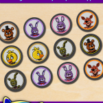 Free Printable Five Nights at Freddy’s Cupcake Toppers