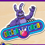 FREE Printable Five Nights at Freddy’s Bonnie Bowl Sign Sticker
