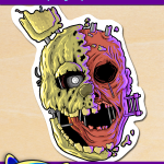 FREE Printable Five Nights at Freddy’s Springtrap Afton Sticker