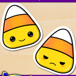 FREE Printable Halloween Candy Corn Stickers FREE Printable Halloween Candy Corn Stickers