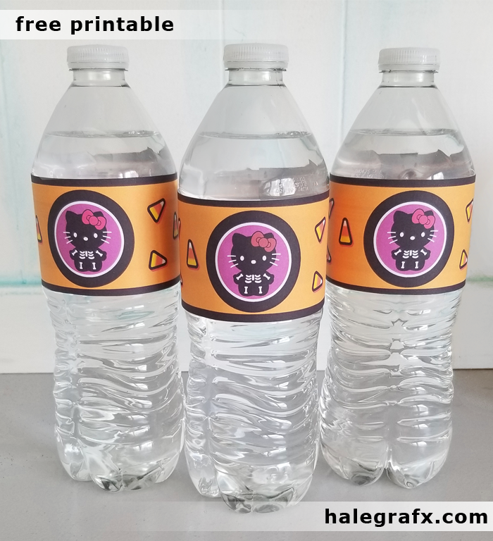 FREE Printable Halloween Hello Kitty Water Bottle Labels FREE Printable Halloween Hello Kitty Water Bottle Labels