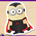 FREE Printable Halloween Vampire Minion Sticker