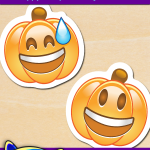 FREE Printable Happy Pumpkin Emoji Stickers FREE Printable Happy Pumpkin Emoji Stickers