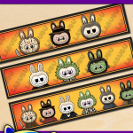 Free Printable Halloween Horror Labubu Water Bottle Labels Free Printable Halloween Horror Labubu Water Bottle Labels