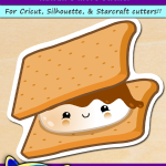 FREE Printable Kawaii S’mores Sticker