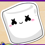 FREE Printable Marshmello Stickers