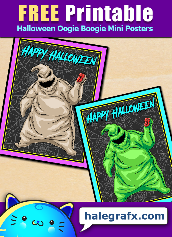 FREE Printable Halloween Oogie Boogie Posters FREE Printable Halloween Oogie Boogie Posters
