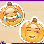 FREE Printable Pumpkin Emoji Stickers