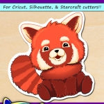 FREE Printable Red Panda Sticker