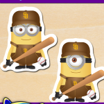 FREE Printable San Diego Padres Baseball Minions Stickers FREE Printable San Diego Padres Baseball Minions Stickers