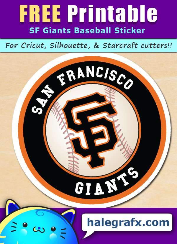 FREE Printable San Francisco Giants Baseball Sticker FREE Printable San Francisco Giants Baseball Sticker
