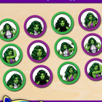 Free Printable She-Hulk Cupcake Toppers Free Printable She-Hulk Cupcake Toppers