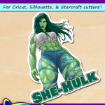 FREE Printable She-Hulk Sticker FREE Printable She-Hulk Sticker