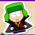 FREE Printable South Park Vampire Kyle Sticker