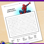 FREE Printable Spider-Man Word Search