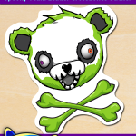 FREE Printable Fortnite Spooky Team Leader Crossbones Sticker