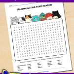 FREE Printable Squishmallow Word Search