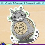 FREE Printable Totoro BB-8 Sticker
