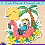 FREE Printable Undertale Sans Summer Sticker