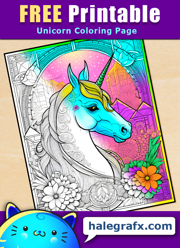Free Printable Unicorn Coloring Page Free Printable Unicorn Coloring Page